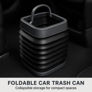 Foldable Car Trash Can - Collapsible Storage for Compact Spaces