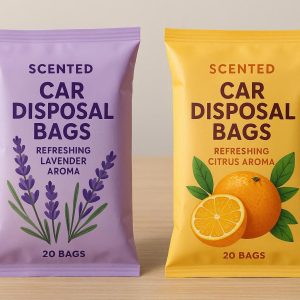 Scented Car Disposal Bags - Refreshing Lavender or Citrus Aroma