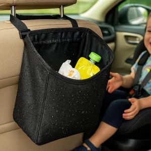 Waterproof Car Seat Back Trash Bag - Mess-Free Solution for Kids