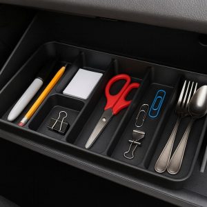 Car Glove Box Organizer Tray - Instant Desk & Utensil Sorter