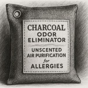Charcoal-Based Odor Eliminator Bag - Unscented Air Purification for Allergies