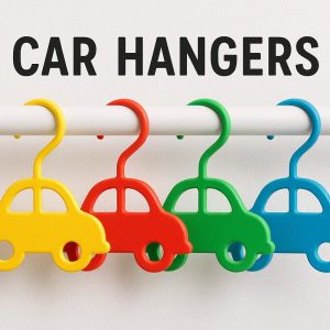Color-Coded Car Hangers - Fun Sorting for Family Vehicles